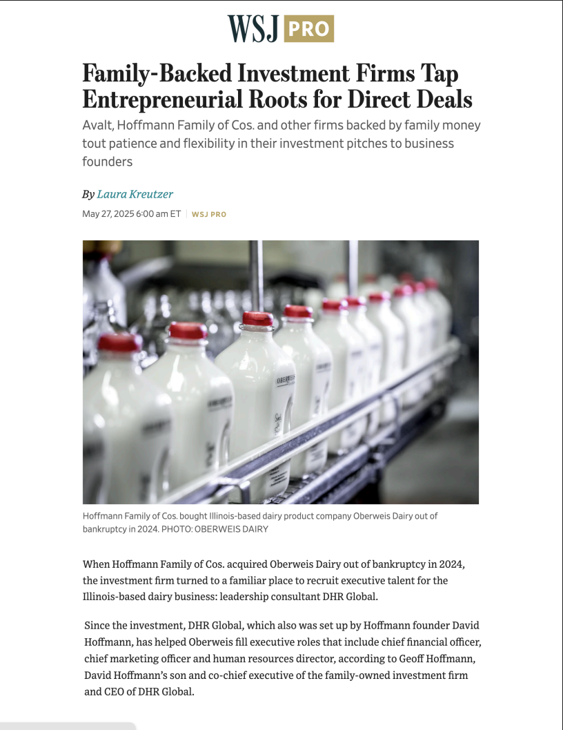 Bruce Featured in WSJ